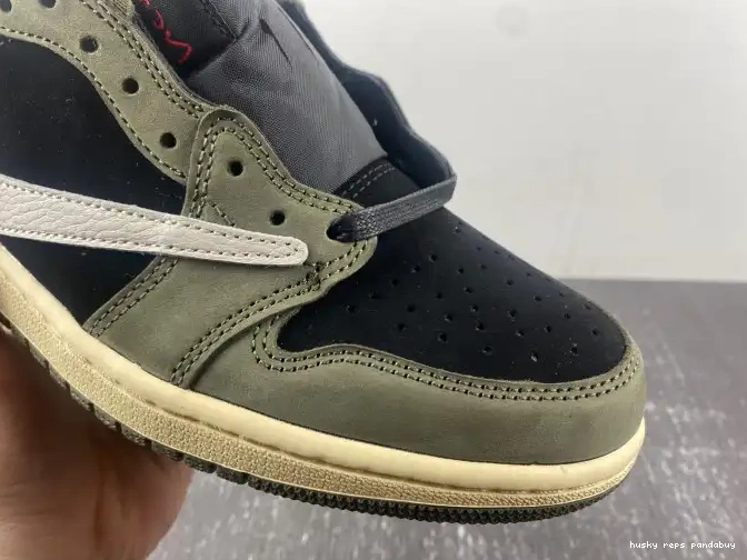 Cheap Husky SP DM7866-002 1 AIR TRAVIS OLIVE' 'BLACK X SCOTT OG JORDAN LOW 0403